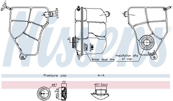 Vas de expansiune, racire 996217 NISSENS