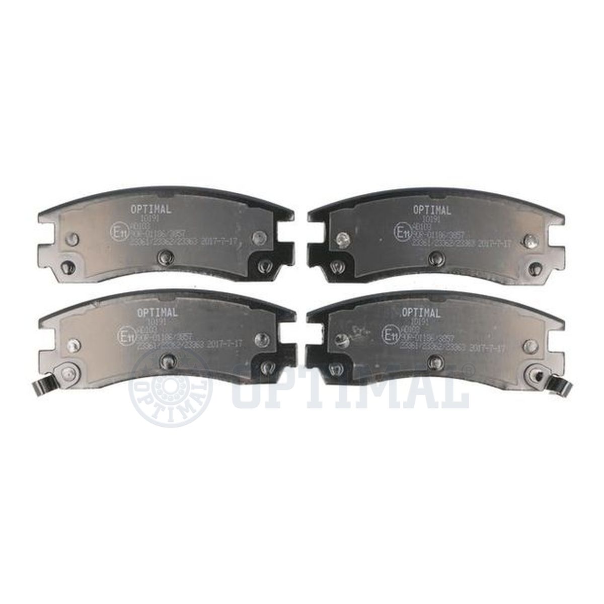 Set placute frana,frana disc 10191 OPTIMAL