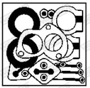 Set montare, sistem de esapament 14013 WALKER