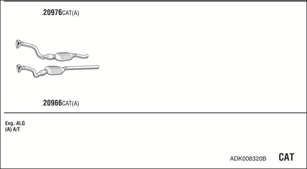 Sistem de esapament ADK008320B WALKER