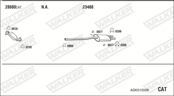 Sistem de esapament ADK015506 WALKER