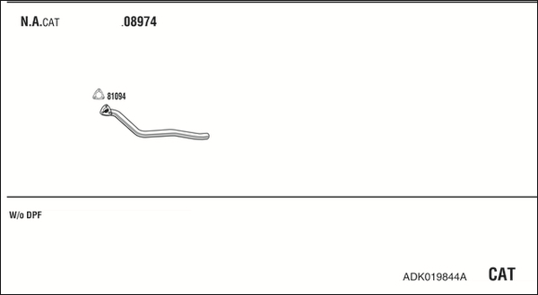 Sistem de esapament ADK019844A WALKER