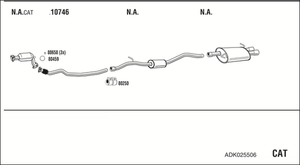 Sistem de esapament ADK025506 WALKER
