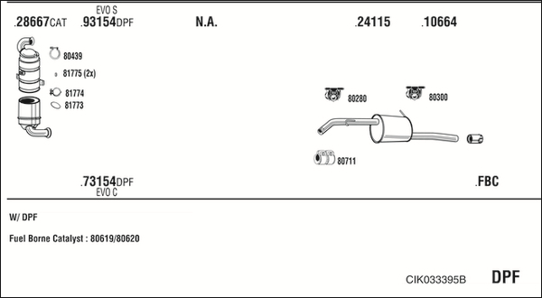 Sistem de esapament CIK033395B WALKER