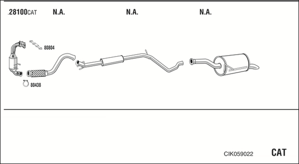 Sistem de esapament CIK059022 WALKER