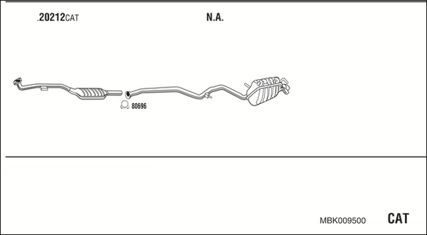 Sistem de esapament MBK009500 WALKER