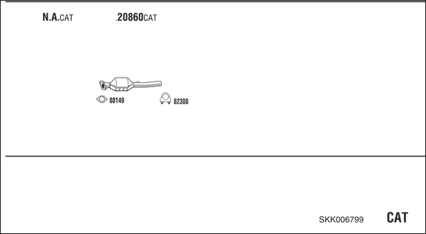 Sistem de esapament SKK006799 WALKER