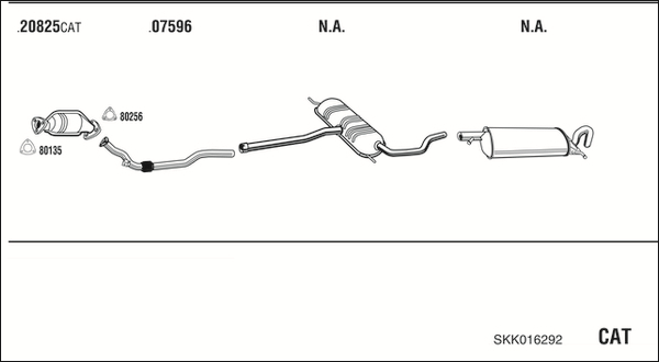 Sistem de esapament SKK016292 WALKER