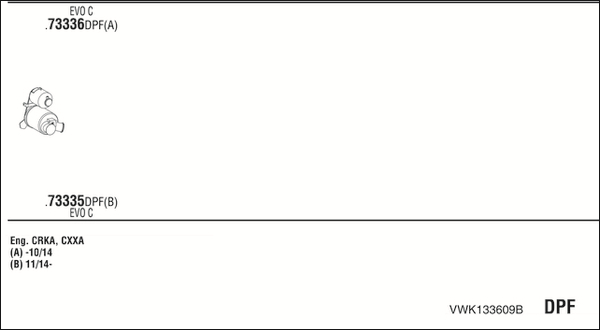 Sistem de esapament VWK133609B WALKER