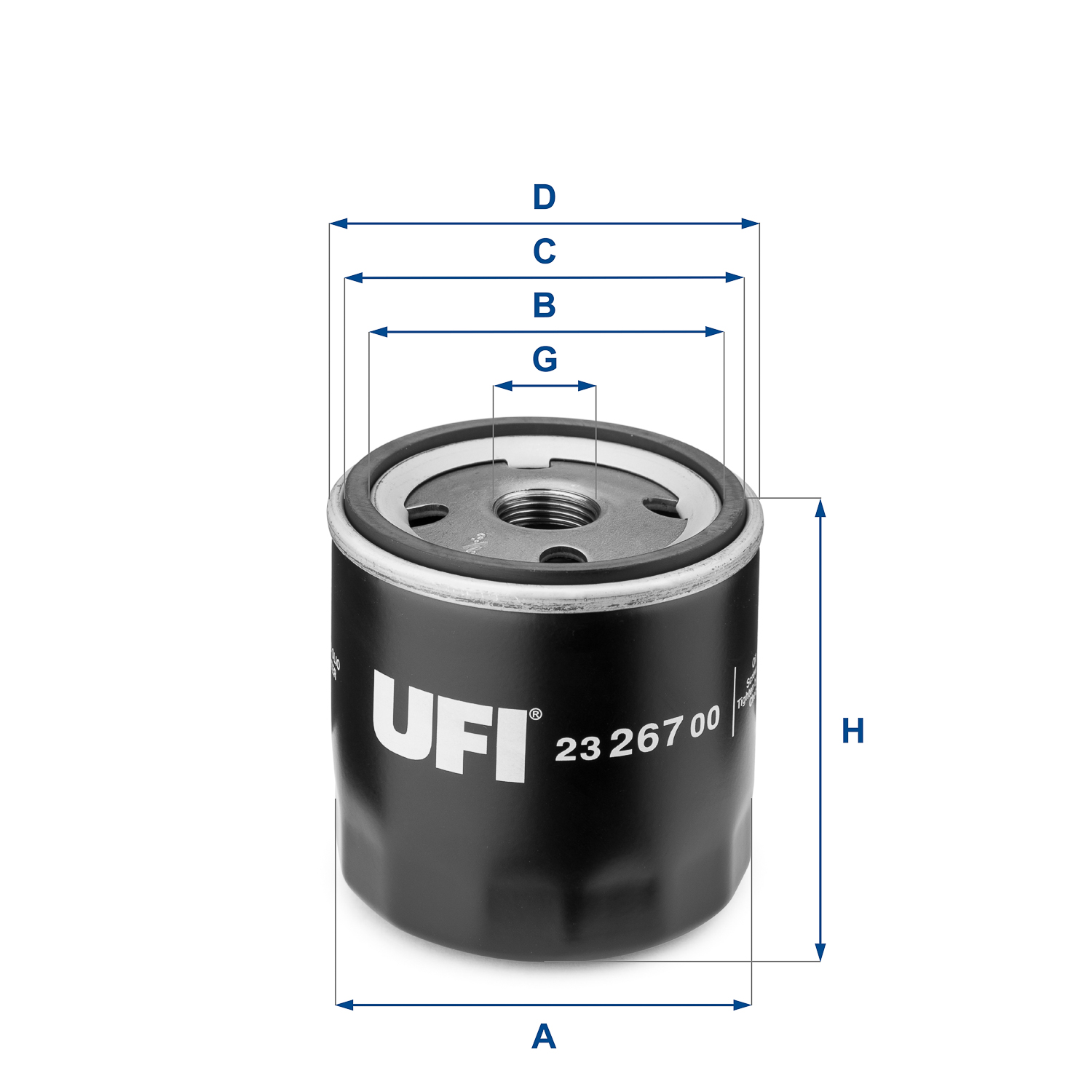 Filtru ulei 23.267.00 UFI