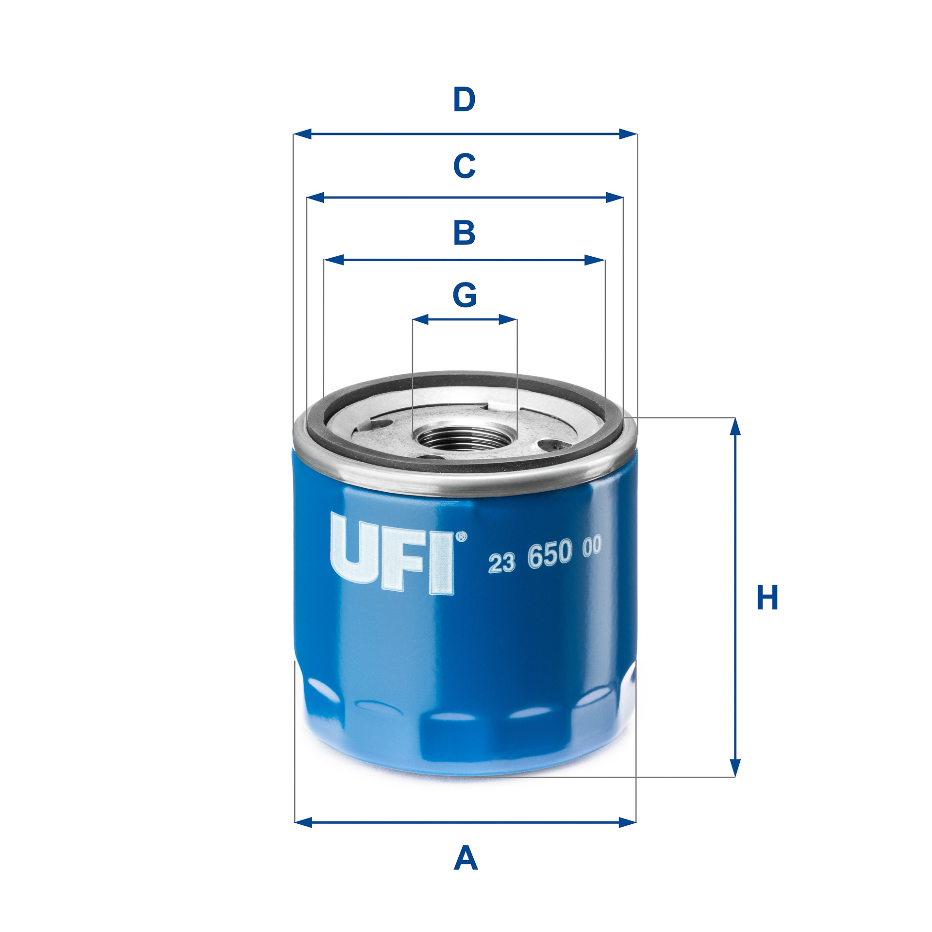 Filtru ulei 23.650.00 UFI
