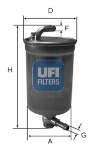 Filtru combustibil 24.072.00 UFI