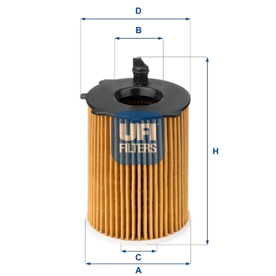 Filtru ulei 25.037.00 UFI