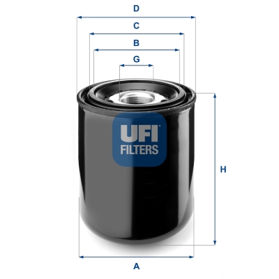 Element filtrant uscator aer, compresor 27.259.00 UFI