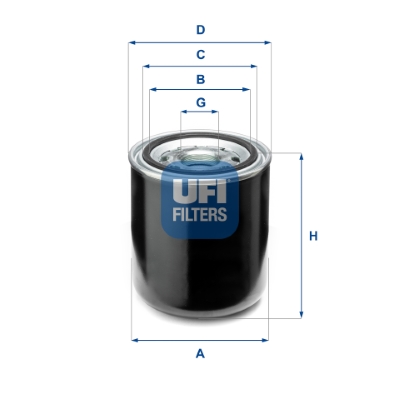 Element filtrant uscator aer, compresor 27.A66.00 UFI