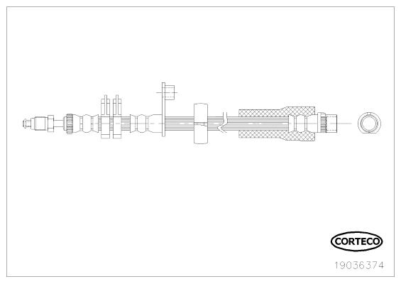 Furtun frana 19036374 CORTECO