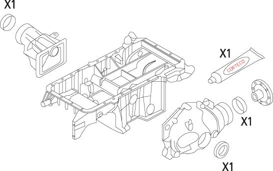 Set garnituri, diferential 19535862 CORTECO