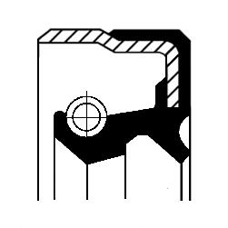 Simering, butuc roata 01029661B CORTECO