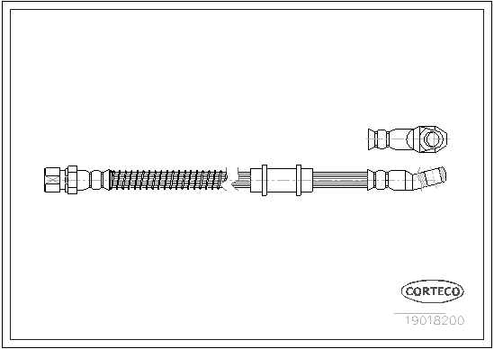 Furtun frana 19018200 CORTECO