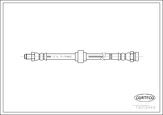 Furtun frana 19018449 CORTECO