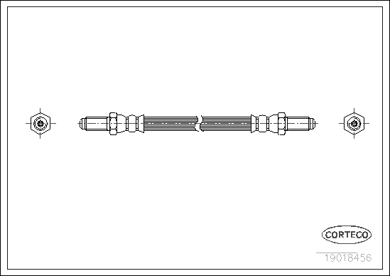 Furtun frana 19018456 CORTECO