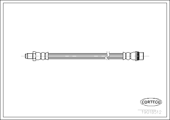 Furtun frana 19018512 CORTECO