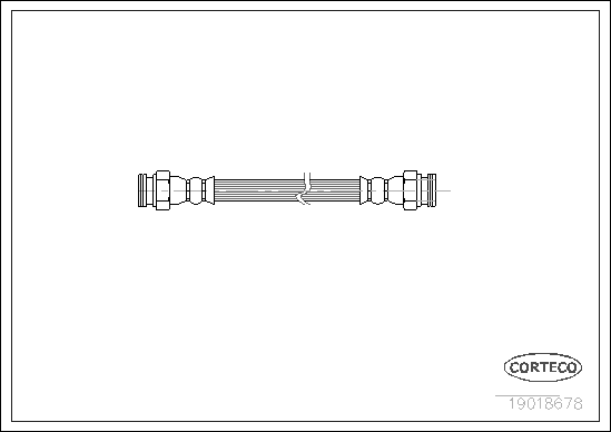 Furtun frana 19018678 CORTECO