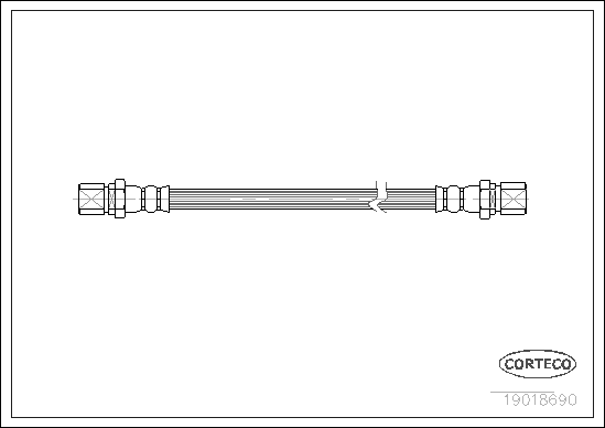 Furtun frana 19018690 CORTECO