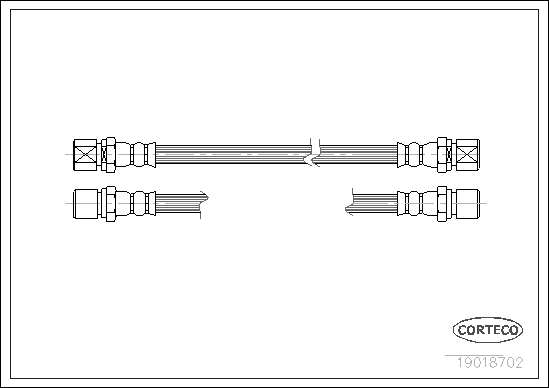 Furtun frana 19018702 CORTECO