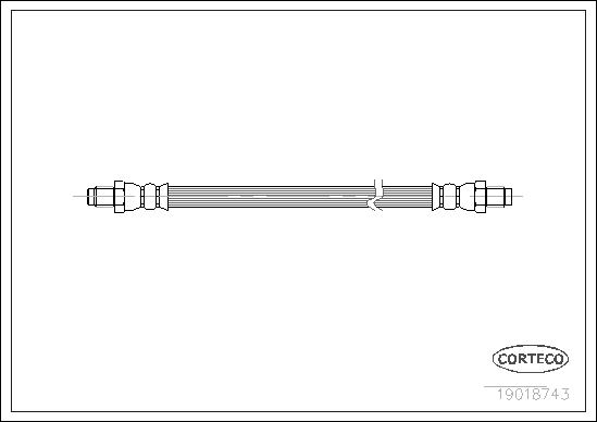 Furtun frana 19018743 CORTECO