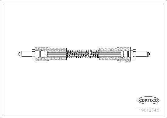 Furtun frana 19018748 CORTECO