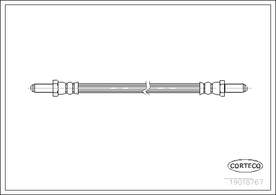 Furtun frana 19018767 CORTECO
