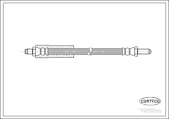 Furtun frana 19018768 CORTECO