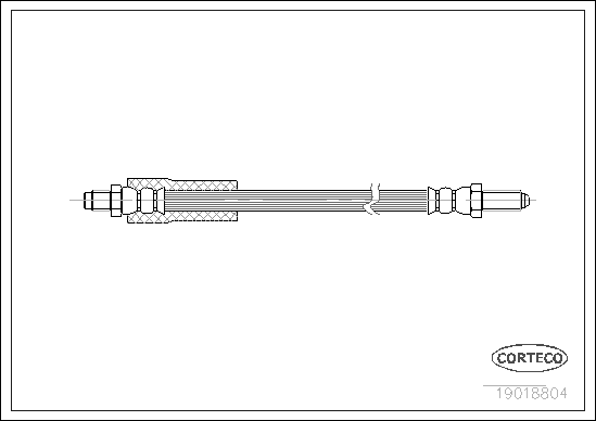 Furtun frana 19018804 CORTECO