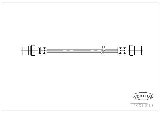 Furtun frana 19018919 CORTECO