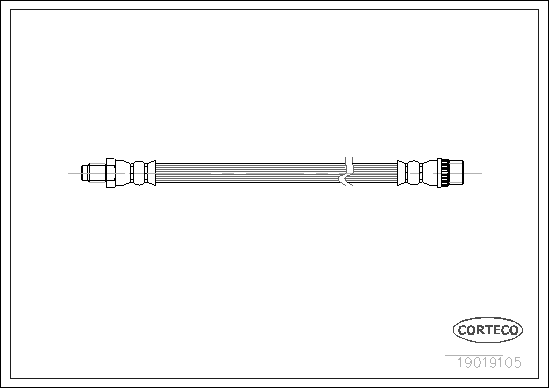 Furtun frana 19019105 CORTECO