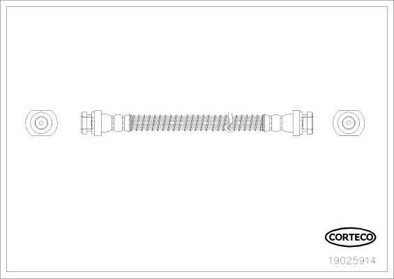 Furtun frana 19025914 CORTECO