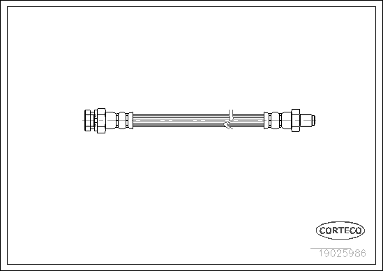 Furtun frana 19025986 CORTECO