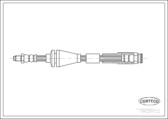 Furtun frana 19026122 CORTECO