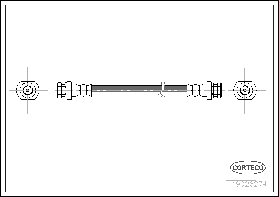 Furtun frana 19026274 CORTECO
