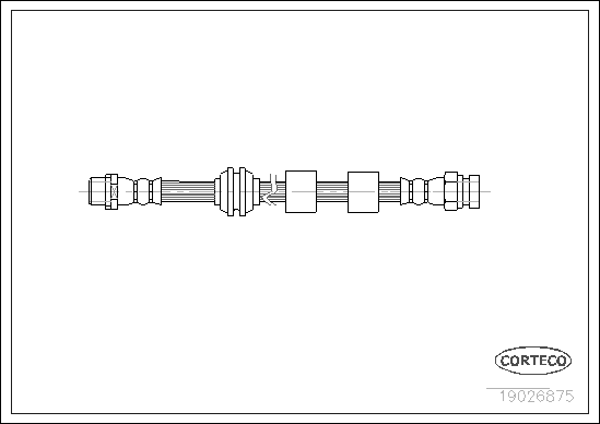 Furtun frana 19026875 CORTECO