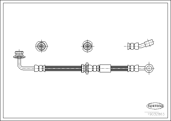 Furtun frana 19032863 CORTECO
