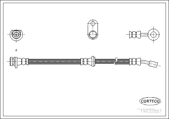 Furtun frana 19032887 CORTECO