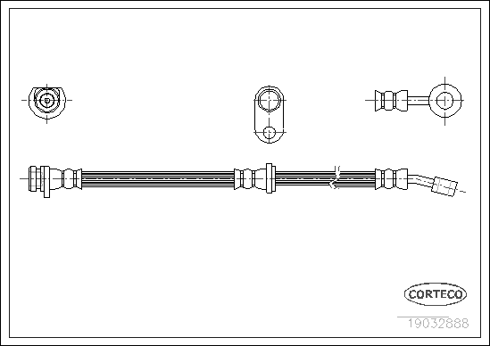 Furtun frana 19032888 CORTECO