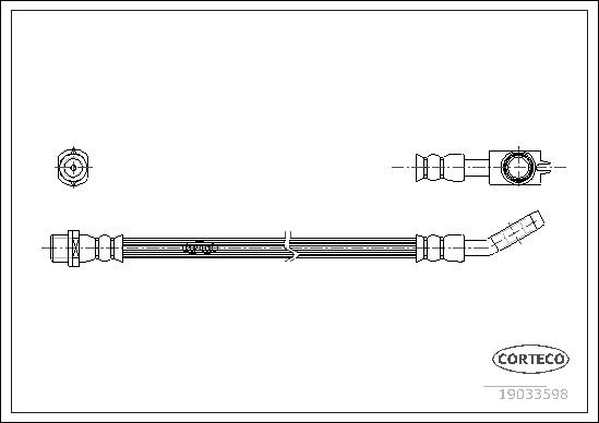 Furtun frana 19033598 CORTECO