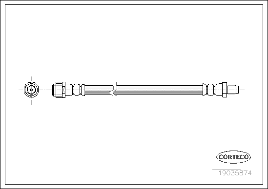 Furtun frana 19035874 CORTECO