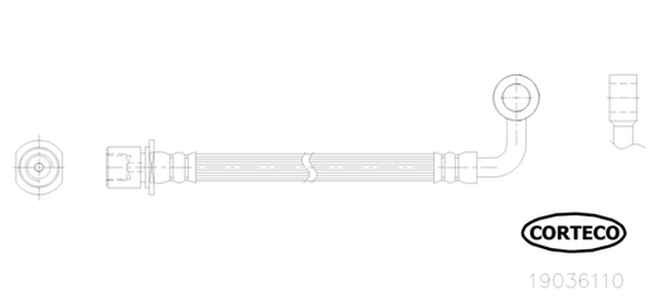 Furtun frana 19036110 CORTECO