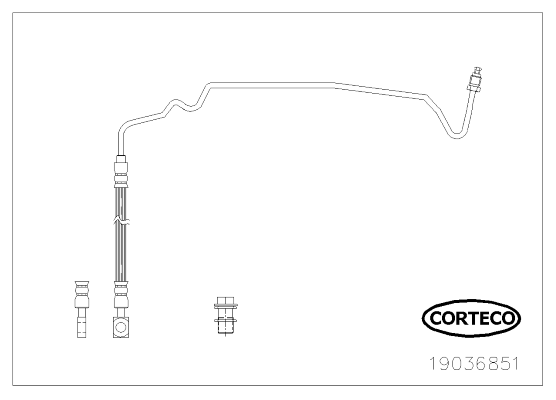 Furtun frana 19036851 CORTECO