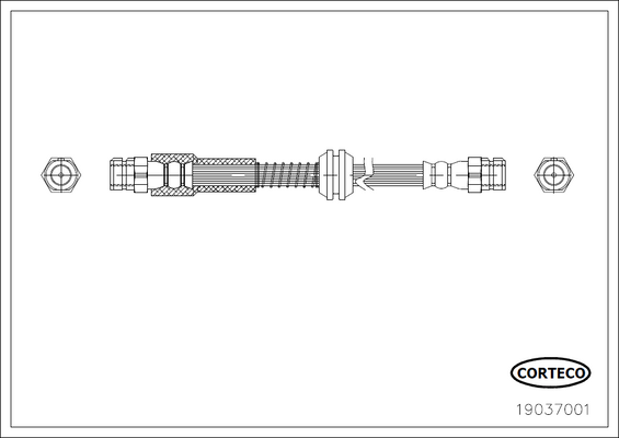 Furtun frana 19037001 CORTECO