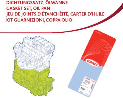 Set garnituri, carter 427592P CORTECO